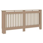 vidaXL Capac pentru radiator 2 pcs Maro 172 x 19 x 81,5cm