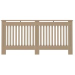 vidaXL Capac pentru radiator 2 pcs Maro 172 x 19 x 81,5cm