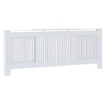 vidaXL Capac pentru radiator 2 pcs Alb 205 x 20,5 x 81,5cm