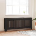 vidaXL Capac pentru radiator 2 pcs Negru 205 x 20,5 x 81,5cm