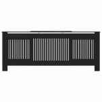 vidaXL Capac pentru radiator 2 pcs Negru 205 x 20,5 x 81,5cm