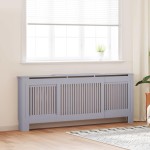 vidaXL Capac pentru radiator 2 pcs Gri 205 x 20,5 x 81,5cm
