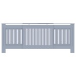 vidaXL Capac pentru radiator 2 pcs Gri 205 x 20,5 x 81,5cm