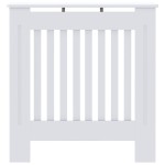 vidaXL Capac pentru radiator 2 pcs Alb 78 x 19 x 81,5cm Lemn compozit