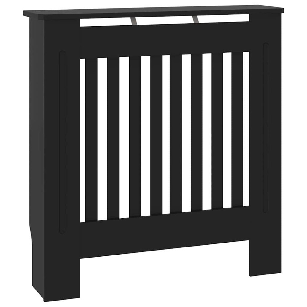 vidaXL Capac pentru radiator Negru 78 x 19 x 81,5cm Lemn compozit