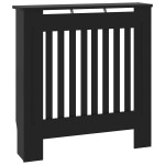 vidaXL Capac pentru radiator Negru 78 x 19 x 81,5cm Lemn compozit