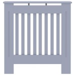 vidaXL Capac pentru radiator Gri 78 x 19 x 81,5cm Lemn compozit