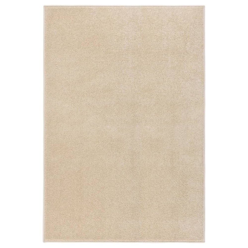 vidaXL Covor cu fire scurte, bej, 160x230 cm