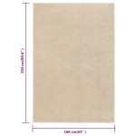 vidaXL Covor cu fire scurte, bej, 160x230 cm vidaXL Covor cu fire scurte, bej, 160x230 cm
