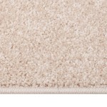 vidaXL Covor cu fire scurte, bej închis, 140x200 cm