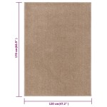 vidaXL Covor cu fire scurte, maro, 120x170 cm vidaXL Covor cu fire scurte, maro, 120x170 cm