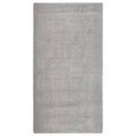 vidaXL Covor pufos, gri deschis, 80x150 cm, antiderapant vidaXL Covor pufos, gri deschis, 80x150 cm, antiderapant