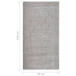 vidaXL Covor pufos, gri deschis, 80x150 cm, antiderapant vidaXL Covor pufos, gri deschis, 80x150 cm, antiderapant