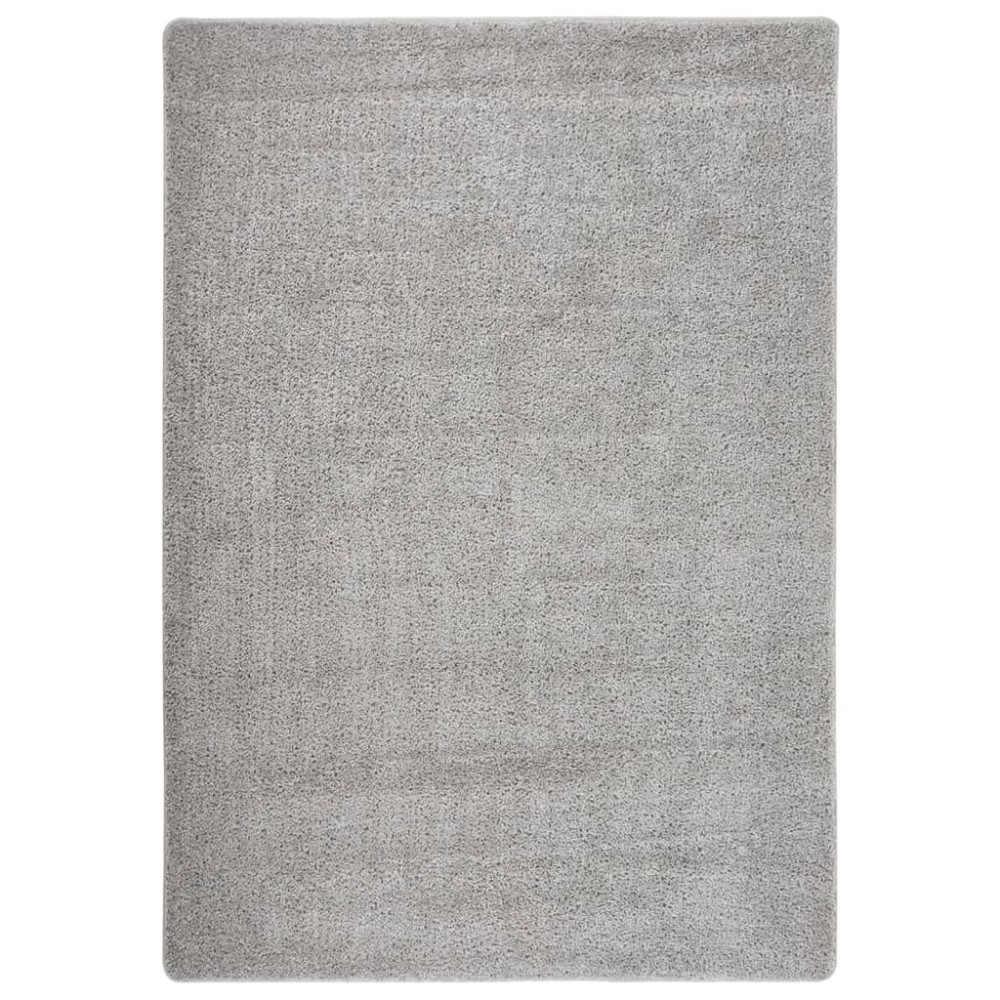 vidaXL Covor pufos, gri închis, 160x230 cm, antiderapant