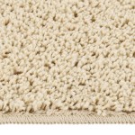 vidaXL Covor pufos, crem, 160x230 cm, antiderapant
