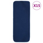 vidaXL Covorașe de scări, 15 buc., bleumarin, 60x25 cm, dreptunghiular vidaXL Covorașe de scări, 15 buc., bleumarin, 60x25 cm, dreptunghiular