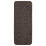vidaXL Covorașe de scări, 15 buc., maro, 60x25 cm, dreptunghiular vidaXL Covorașe de scări, 15 buc., maro, 60x25 cm, dreptunghiular