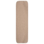vidaXL Covorașe de scări, 15 buc., bej, 75x20 cm, dreptunghiular vidaXL Covorașe de scări, 15 buc., bej, 75x20 cm, dreptunghiular