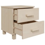 vidaXL Noptiere HAMAR 2 buc, maro miere, 40x35x44,5 cm, lemn masiv pin