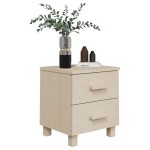 vidaXL Noptiere HAMAR 2 buc, maro miere, 40x35x44,5 cm, lemn masiv pin
