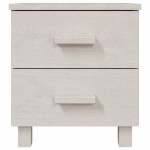 vidaXL Noptiere HAMAR, 2 buc, alb, 40x35x44,5 cm, lemn masiv de pin