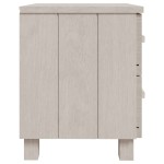 vidaXL Noptiere HAMAR, 2 buc, alb, 40x35x44,5 cm, lemn masiv de pin