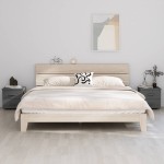 vidaXL Noptiere HAMAR, 2 buc, gri închis, 40x35x44,5 cm, lemn masiv