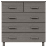 vidaXL Servantă „HAMAR”, gri deschis, 79x40x80 cm, lemn masiv pin vidaXL Servantă „HAMAR”, gri deschis, 79x40x80 cm, lemn masiv pin