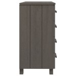 vidaXL Servantă „HAMAR”, gri deschis, 79x40x80 cm, lemn masiv pin vidaXL Servantă „HAMAR”, gri deschis, 79x40x80 cm, lemn masiv pin