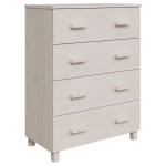 vidaXL Servantă „HAMAR”, alb, 79x40x103,5 cm, lemn masiv de pin vidaXL Servantă „HAMAR”, alb, 79x40x103,5 cm, lemn masiv de pin