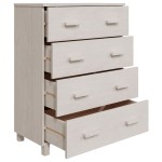 vidaXL Servantă „HAMAR”, alb, 79x40x103,5 cm, lemn masiv de pin vidaXL Servantă „HAMAR”, alb, 79x40x103,5 cm, lemn masiv de pin