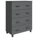 vidaXL Servantă „HAMAR”, gri închis, 79x40x103,5 cm, lemn masiv pin vidaXL Servantă „HAMAR”, gri închis, 79x40x103,5 cm, lemn masiv pin