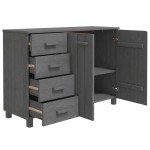 vidaXL Servantă „HAMAR”, gri închis, 113x40x80 cm, lemn masiv pin vidaXL Servantă „HAMAR”, gri închis, 113x40x80 cm, lemn masiv pin