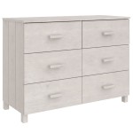 vidaXL Servantă „HAMAR”, alb, 113x40x80 cm, lemn masiv de pin vidaXL Servantă „HAMAR”, alb, 113x40x80 cm, lemn masiv de pin