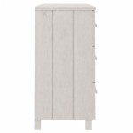 vidaXL Servantă „HAMAR”, alb, 113x40x80 cm, lemn masiv de pin vidaXL Servantă „HAMAR”, alb, 113x40x80 cm, lemn masiv de pin