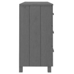 vidaXL Servantă „HAMAR”, gri închis, 113x40x80 cm, lemn masiv pin vidaXL Servantă „HAMAR”, gri închis, 113x40x80 cm, lemn masiv pin