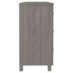 vidaXL Servantă „HAMAR”, gri deschis, 113x40x80 cm, lemn masiv pin vidaXL Servantă „HAMAR”, gri deschis, 113x40x80 cm, lemn masiv pin