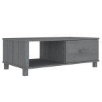 vidaXL Masă de cafea „HAMAR”, gri închis, 100x55x35 cm, lemn masiv pin vidaXL Masă de cafea „HAMAR”, gri închis, 100x55x35 cm, lemn masiv pin