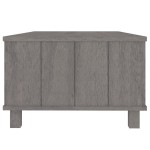 vidaXL Masă cafea „HAMAR”, gri deschis, 100x55x35 cm, lemn masiv pin