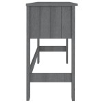 vidaXL Birou „HAMAR”, gri închis, 110x40x75 cm, lemn masiv de pin