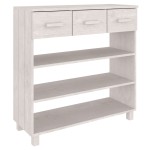 vidaXL Masă de cafea „HAMAR”, alb, 90x35x90 cm, lemn masiv de pin vidaXL Masă de cafea „HAMAR”, alb, 90x35x90 cm, lemn masiv de pin