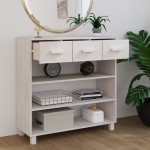 vidaXL Masă de cafea „HAMAR”, alb, 90x35x90 cm, lemn masiv de pin vidaXL Masă de cafea „HAMAR”, alb, 90x35x90 cm, lemn masiv de pin