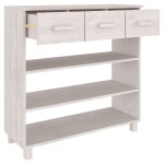 vidaXL Masă de cafea „HAMAR”, alb, 90x35x90 cm, lemn masiv de pin vidaXL Masă de cafea „HAMAR”, alb, 90x35x90 cm, lemn masiv de pin