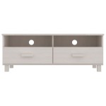 vidaXL Dulap TV „HAMAR”, alb, 106x40x40 cm, lemn masiv de pin vidaXL Dulap TV „HAMAR”, alb, 106x40x40 cm, lemn masiv de pin