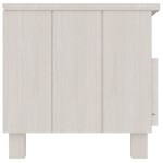 vidaXL Dulap TV „HAMAR”, alb, 106x40x40 cm, lemn masiv de pin vidaXL Dulap TV „HAMAR”, alb, 106x40x40 cm, lemn masiv de pin