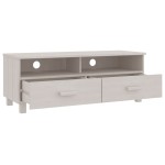 vidaXL Dulap TV „HAMAR”, alb, 106x40x40 cm, lemn masiv de pin vidaXL Dulap TV „HAMAR”, alb, 106x40x40 cm, lemn masiv de pin