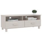 vidaXL Dulap TV „HAMAR”, alb, 106x40x40 cm, lemn masiv de pin vidaXL Dulap TV „HAMAR”, alb, 106x40x40 cm, lemn masiv de pin