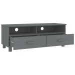 vidaXL Dulap TV „HAMAR”, gri închis, 106x40x40 cm, lemn masiv de pin vidaXL Dulap TV „HAMAR”, gri închis, 106x40x40 cm, lemn masiv de pin