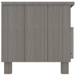 vidaXL Dulap TV „HAMAR”, gri deschis, 106x40x40 cm, lemn masiv de pin vidaXL Dulap TV „HAMAR”, gri deschis, 106x40x40 cm, lemn masiv de pin