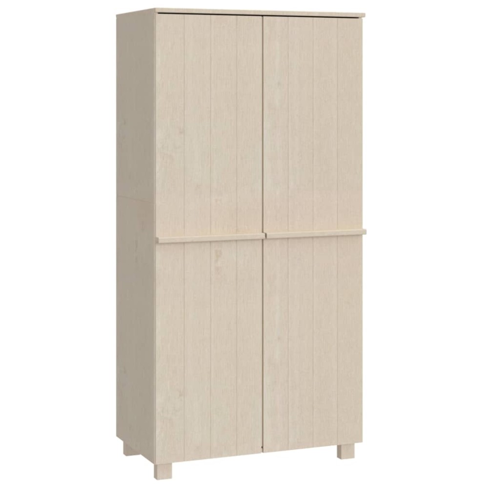 vidaXL Dulap haine „HAMAR” maro miere 89x50x180 cm, lemn masiv de pin